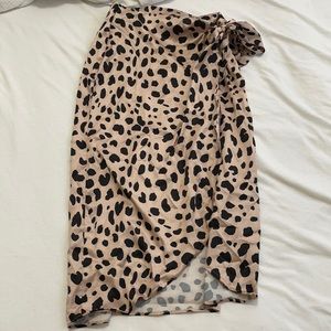 Nasty gal cheetah print skirt